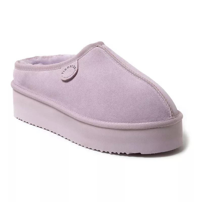 Fireside by Dearfoams Queenstown Women's Platform Clog Slippers, Size: 7, Black Product Image