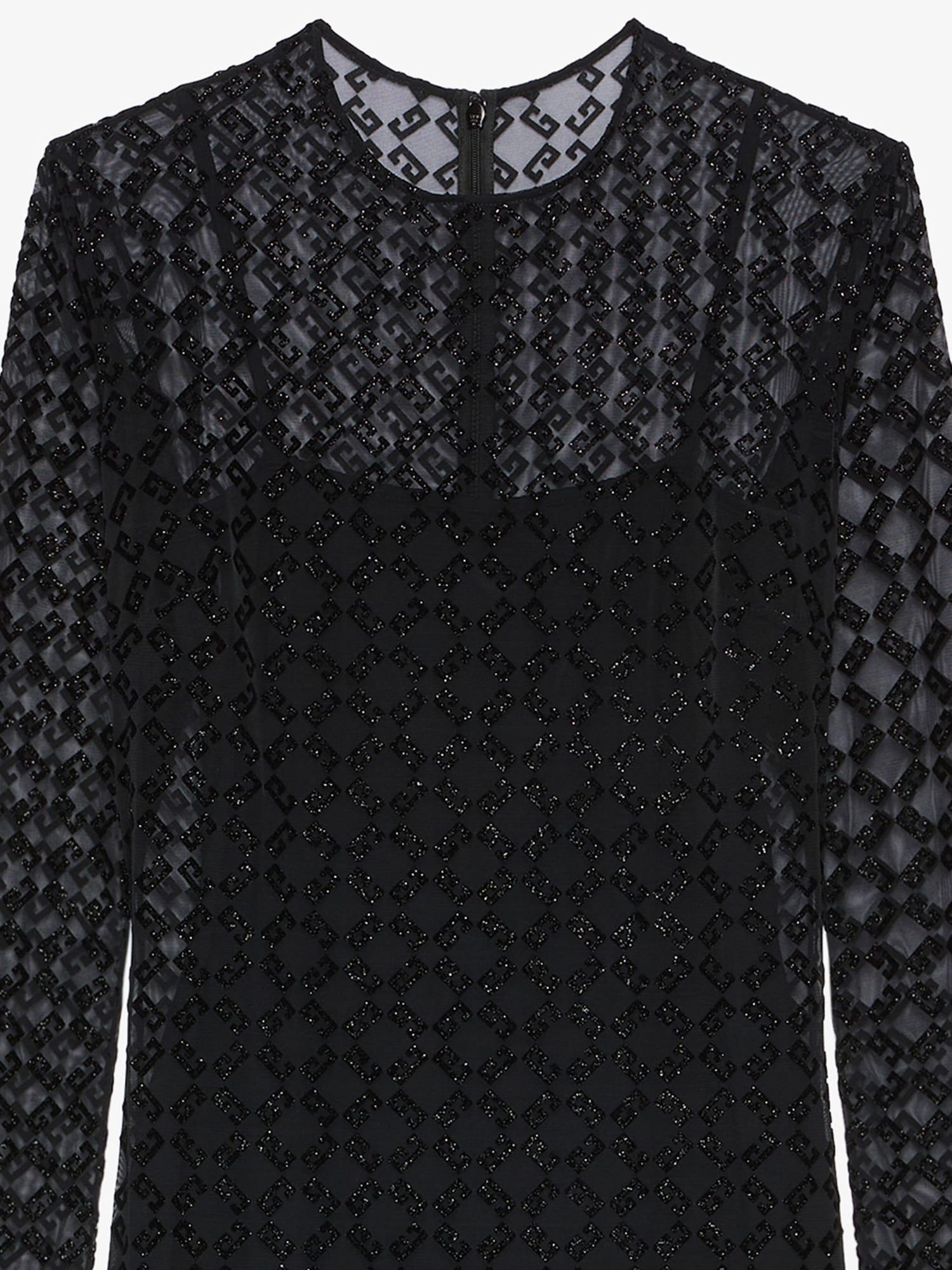 Dress in shiny monogram 72 tulle Product Image