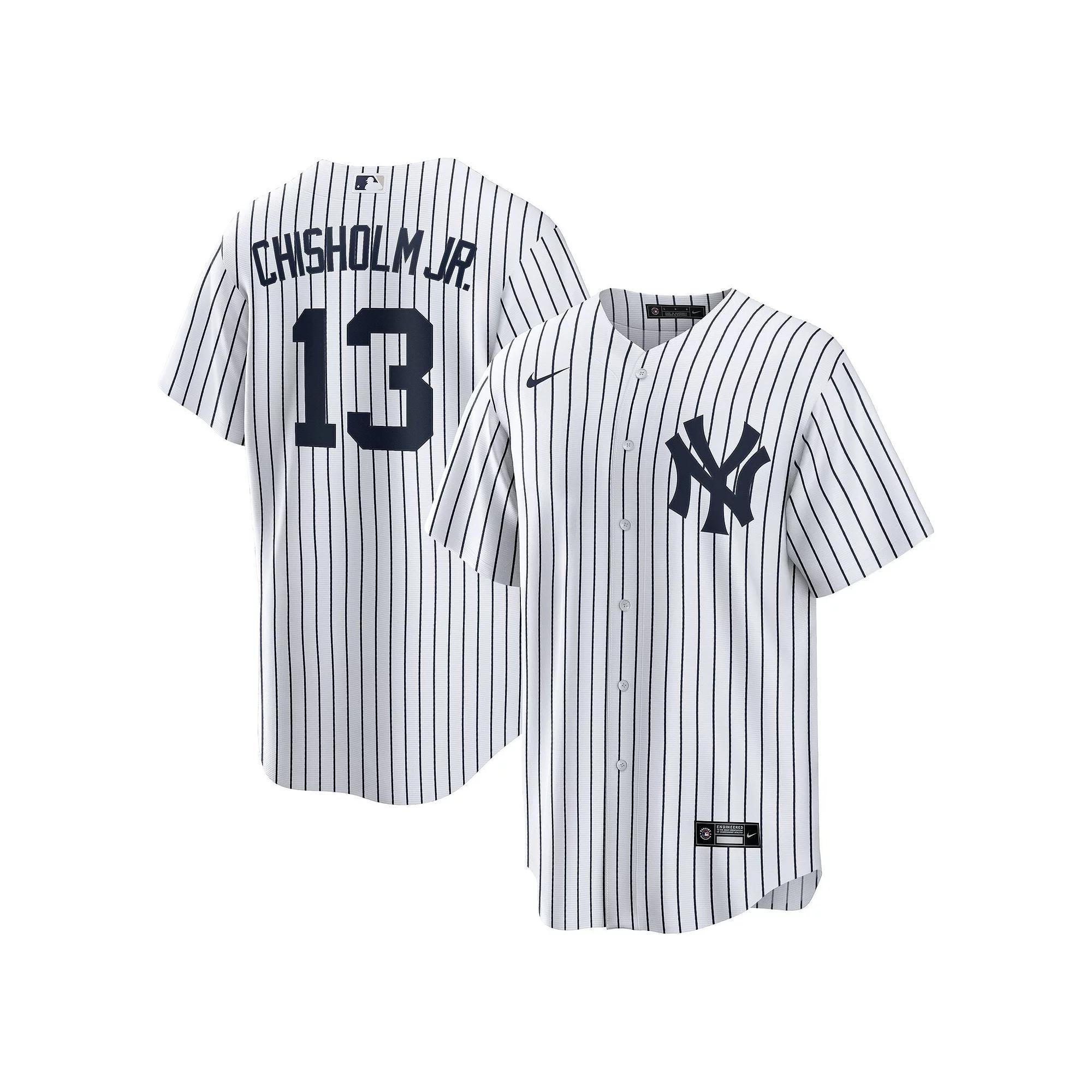 Men's Nike Jazz Chisholm Jr. White New York Yankees Home Replica Player Jersey, Size: XL Product Image