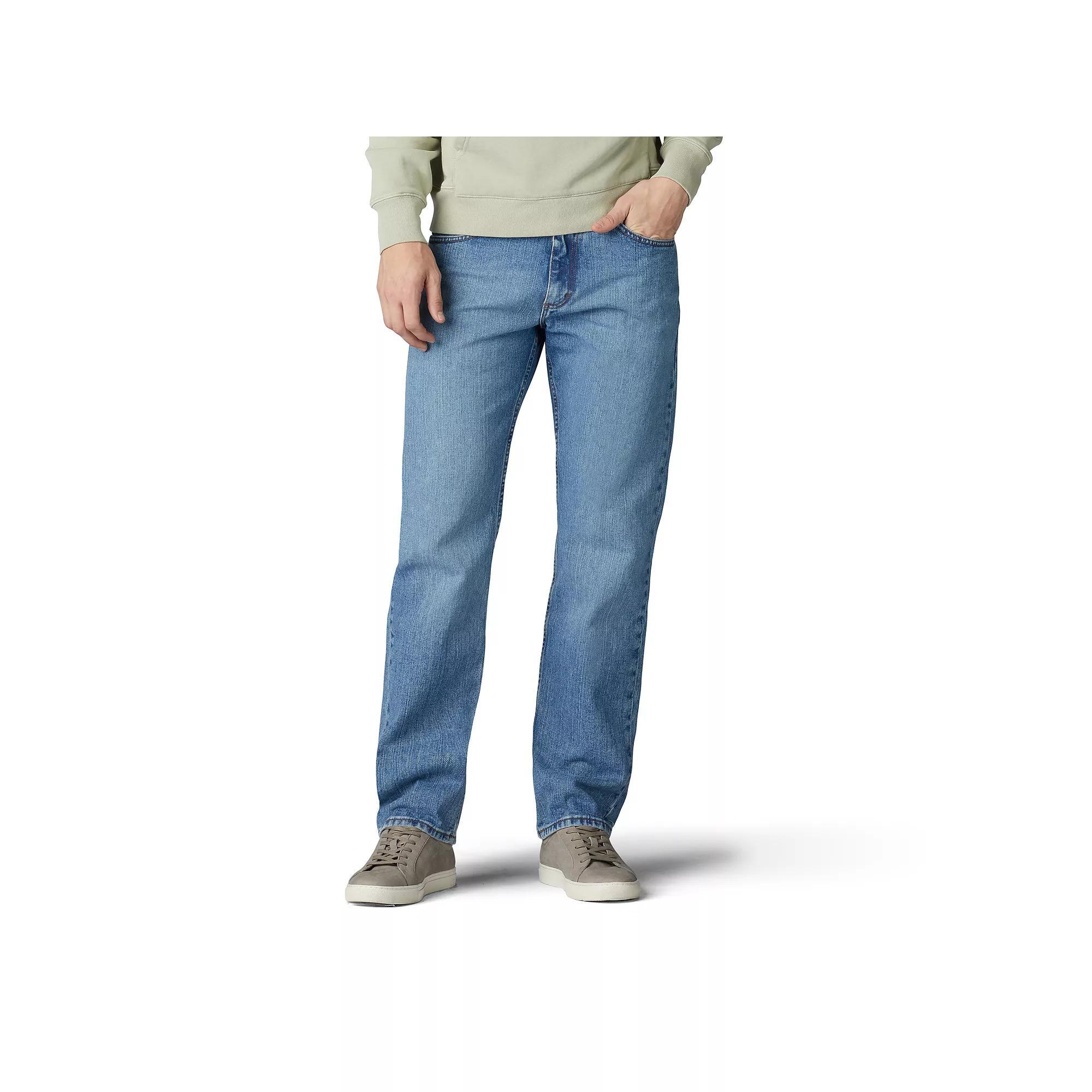 Mens Lee Regular Fit Straight Leg Jeans Vintage Grey Product Image