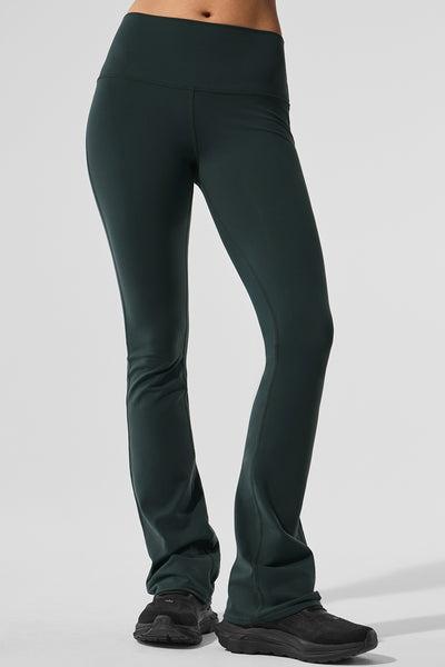 Airbrush High-Waist Bootcut Legging - Charcoal Green Product Image