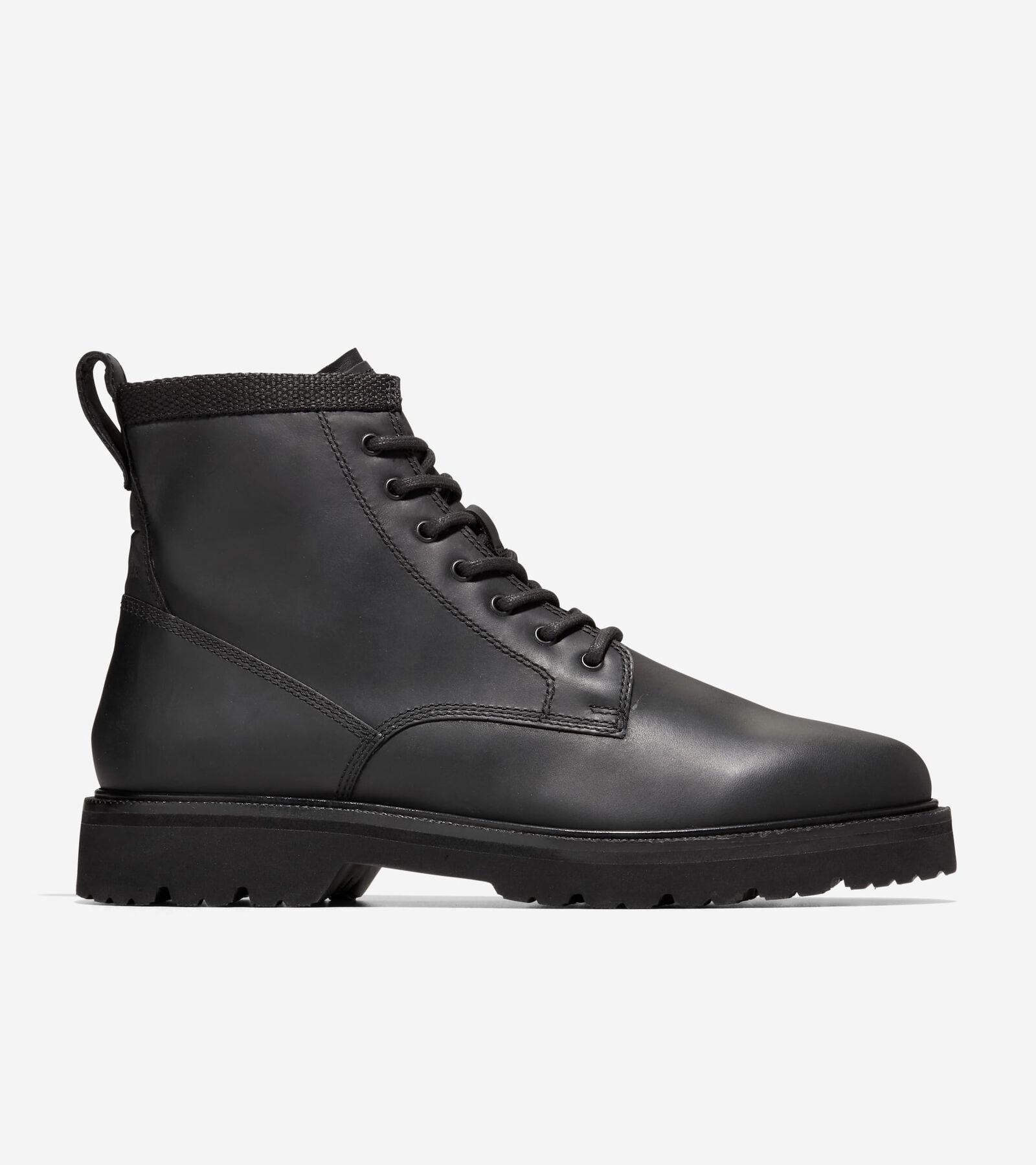 Cole Haan Mens American Classics Waterproof Lace Up Plain Toe Boots Product Image