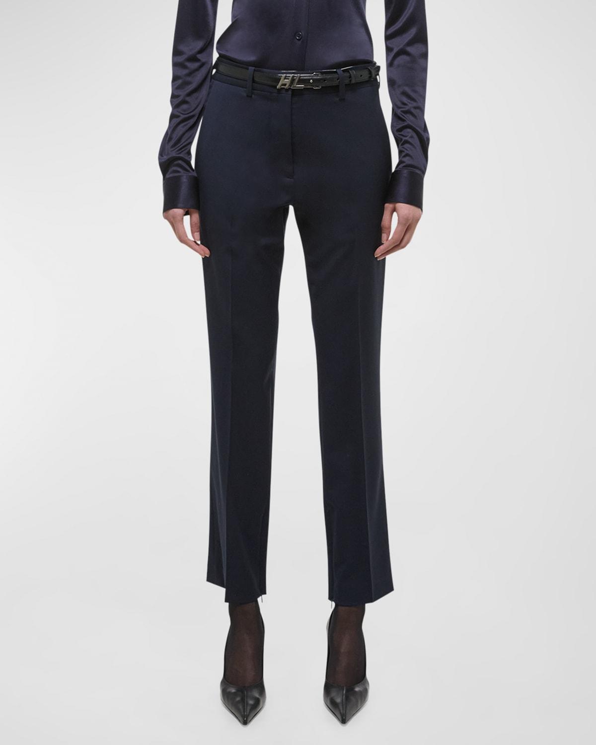 Cropped Slim Zip-Cuff Pants Product Image
