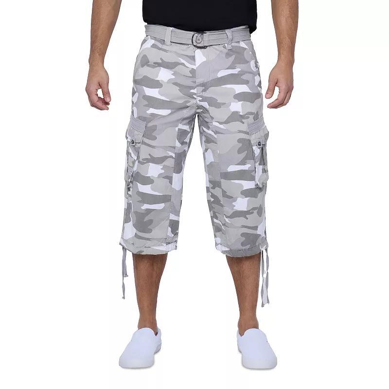 Men's Xray Messenger Belted Cargo Shorts, Size: 36, Black Camo Product Image