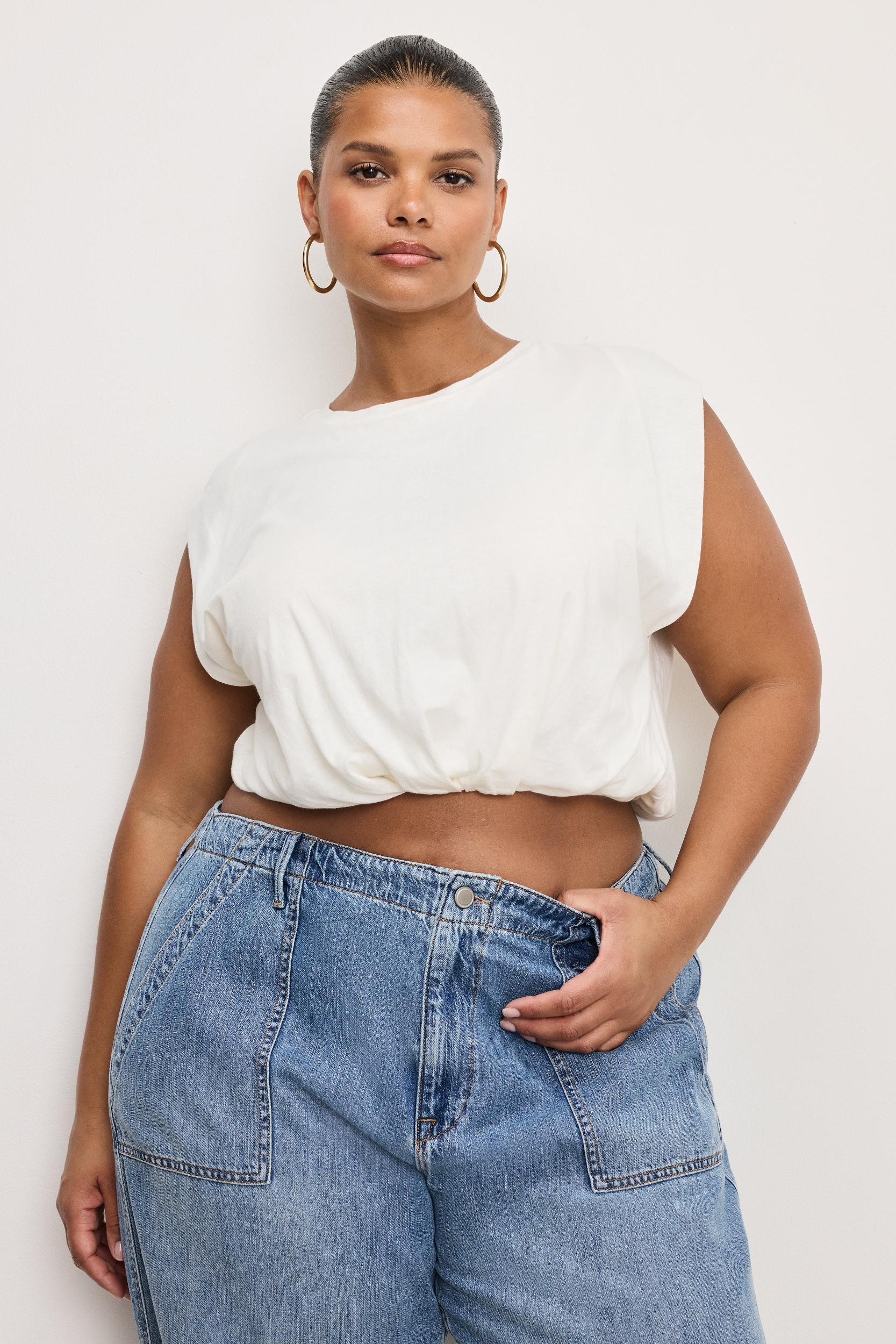 COTTON MUSCLE TEE | CLOUD WHITE Product Image