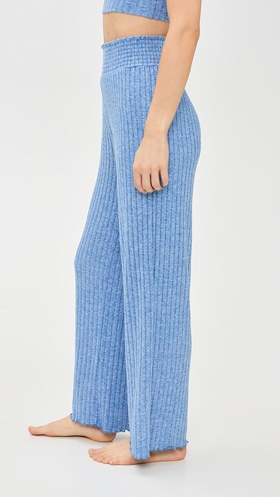 Z Supply Dawn Smocked Mini Rib Pants | Shopbop Product Image