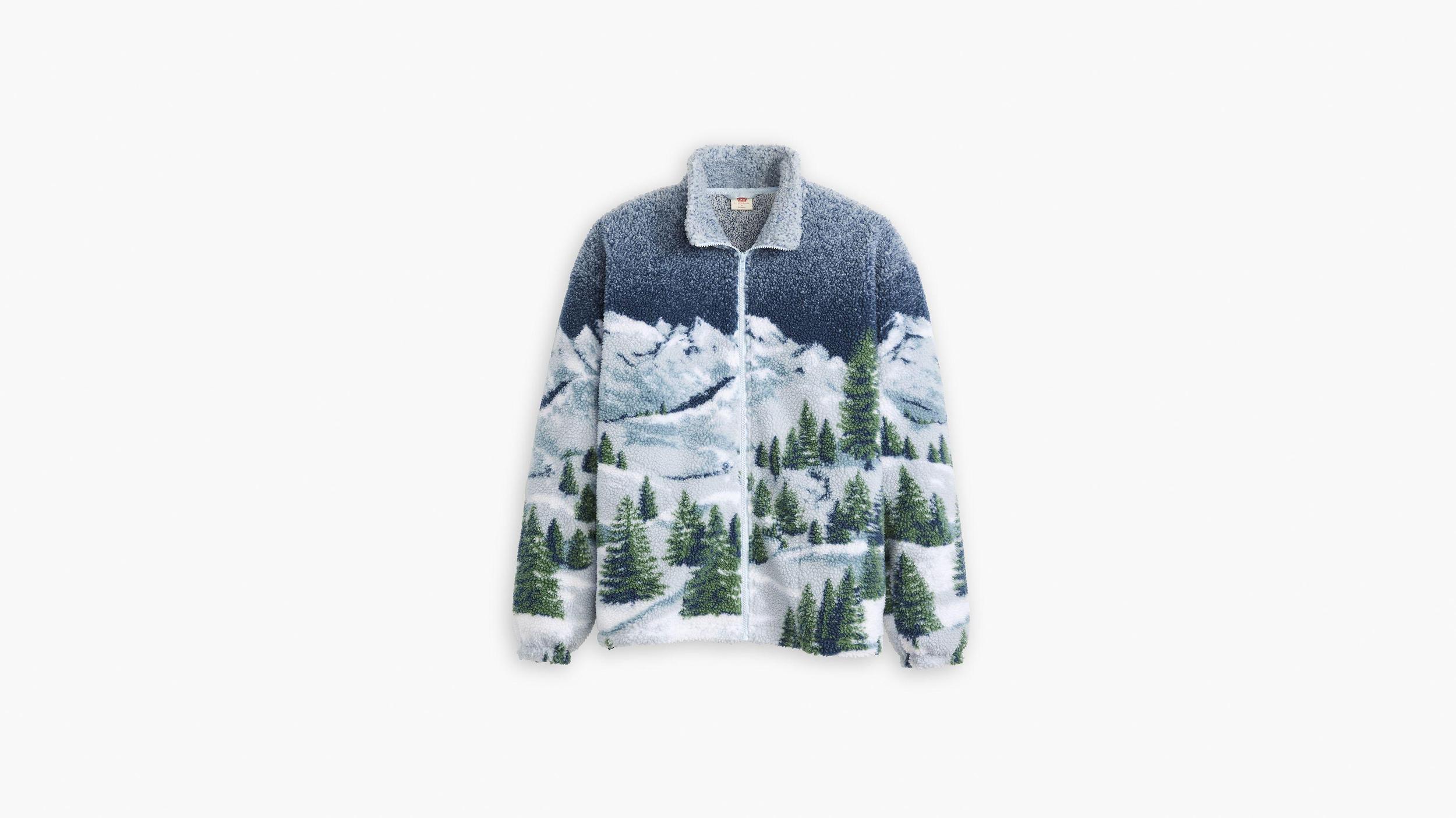 Jacquard Sherpa Full Zip Sweater Product Image