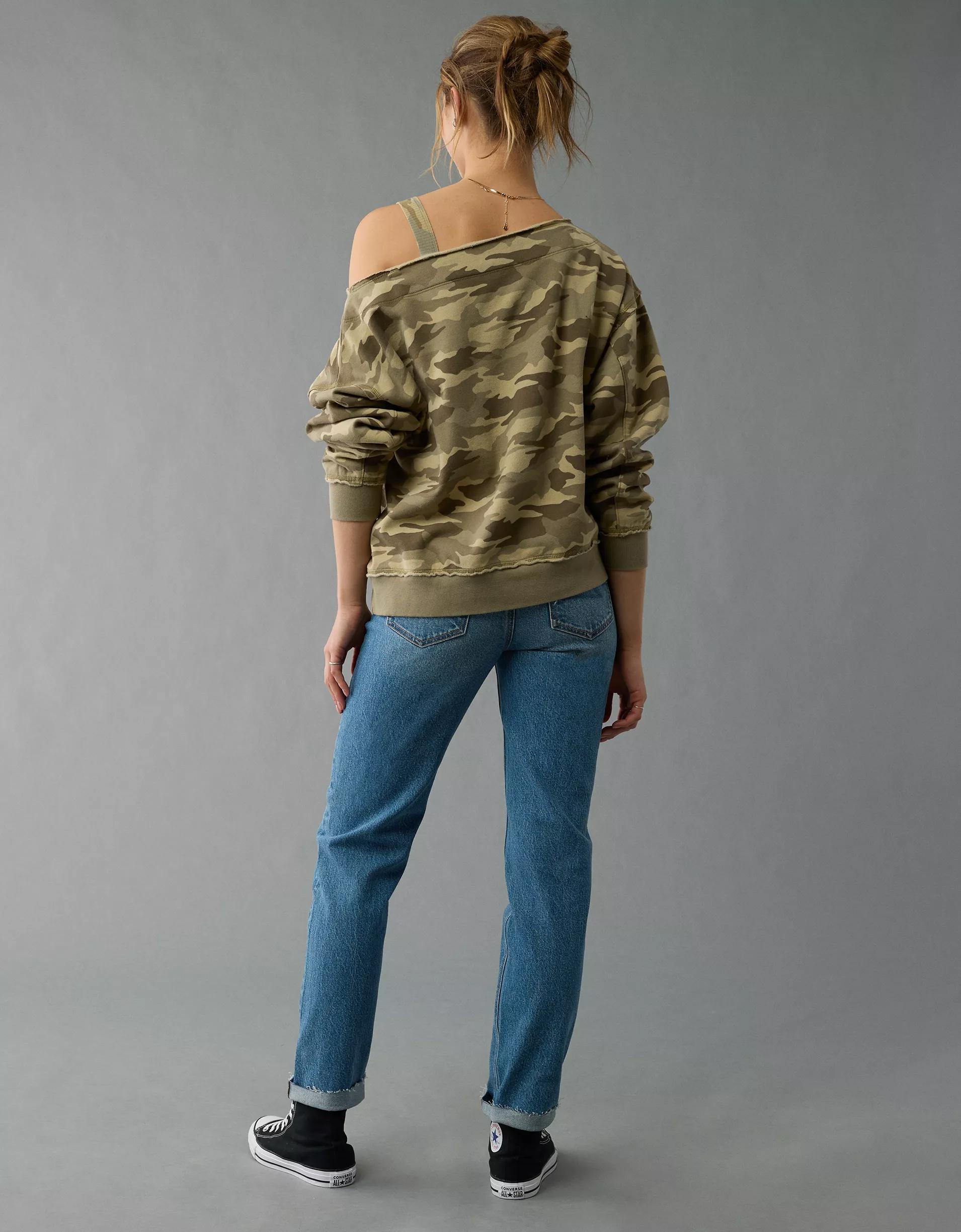 AE Off The Shoulder Sweatshirt Product Image
