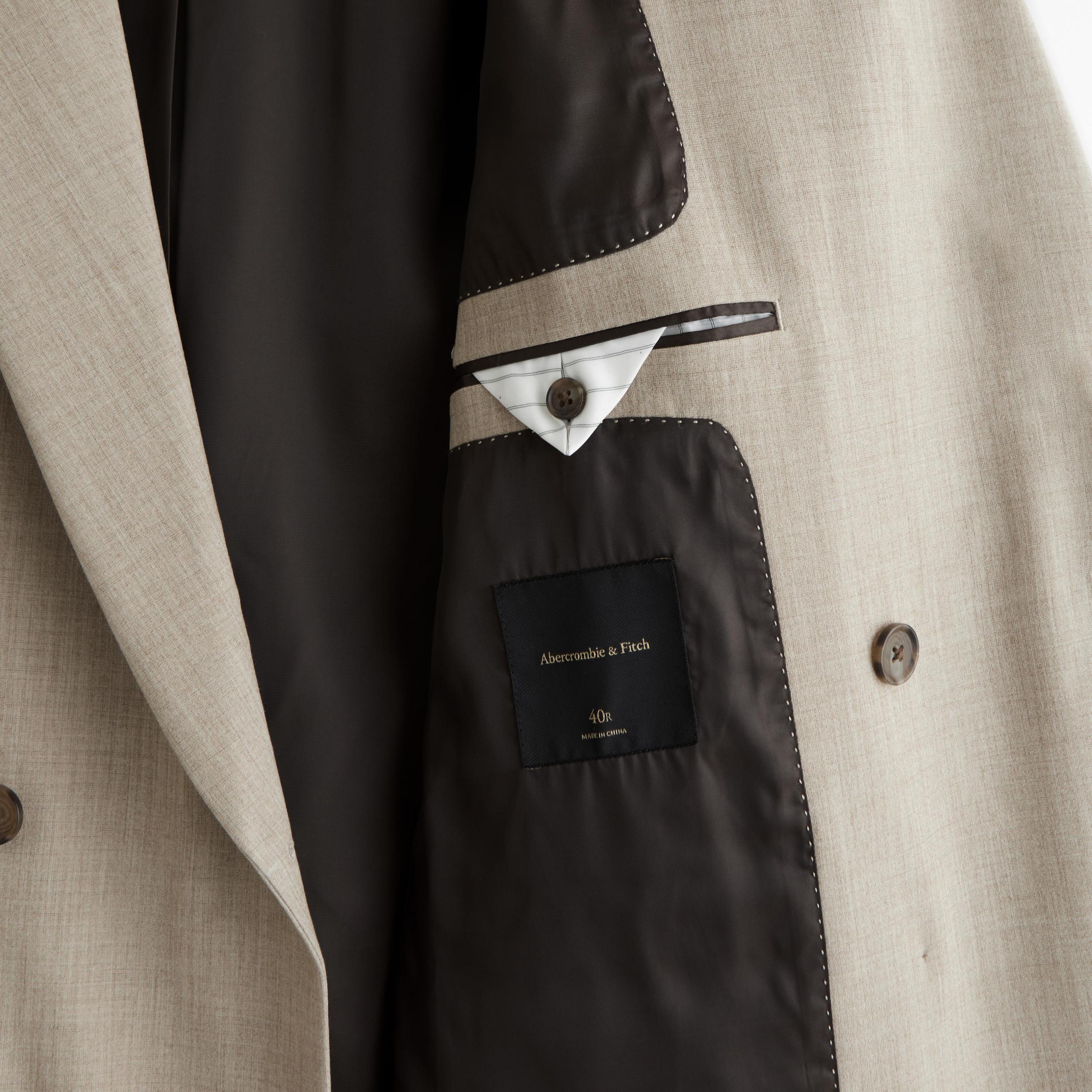 The A&F Collins Tailored Double-Breasted Blazer Product Image
