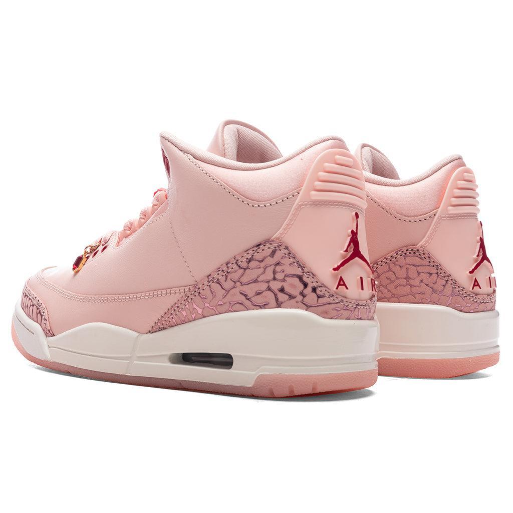 Women's Air Jordan 3 Retro 'Treat Yourself' - Washed Coral/Gym Red/Sail Female Product Image