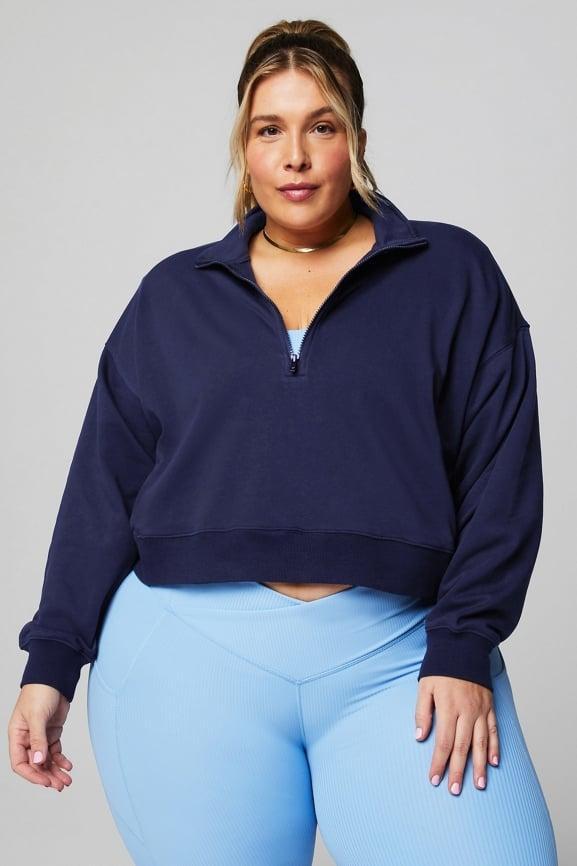 Year Round Terry Half Zip Sweatshirt Product Image