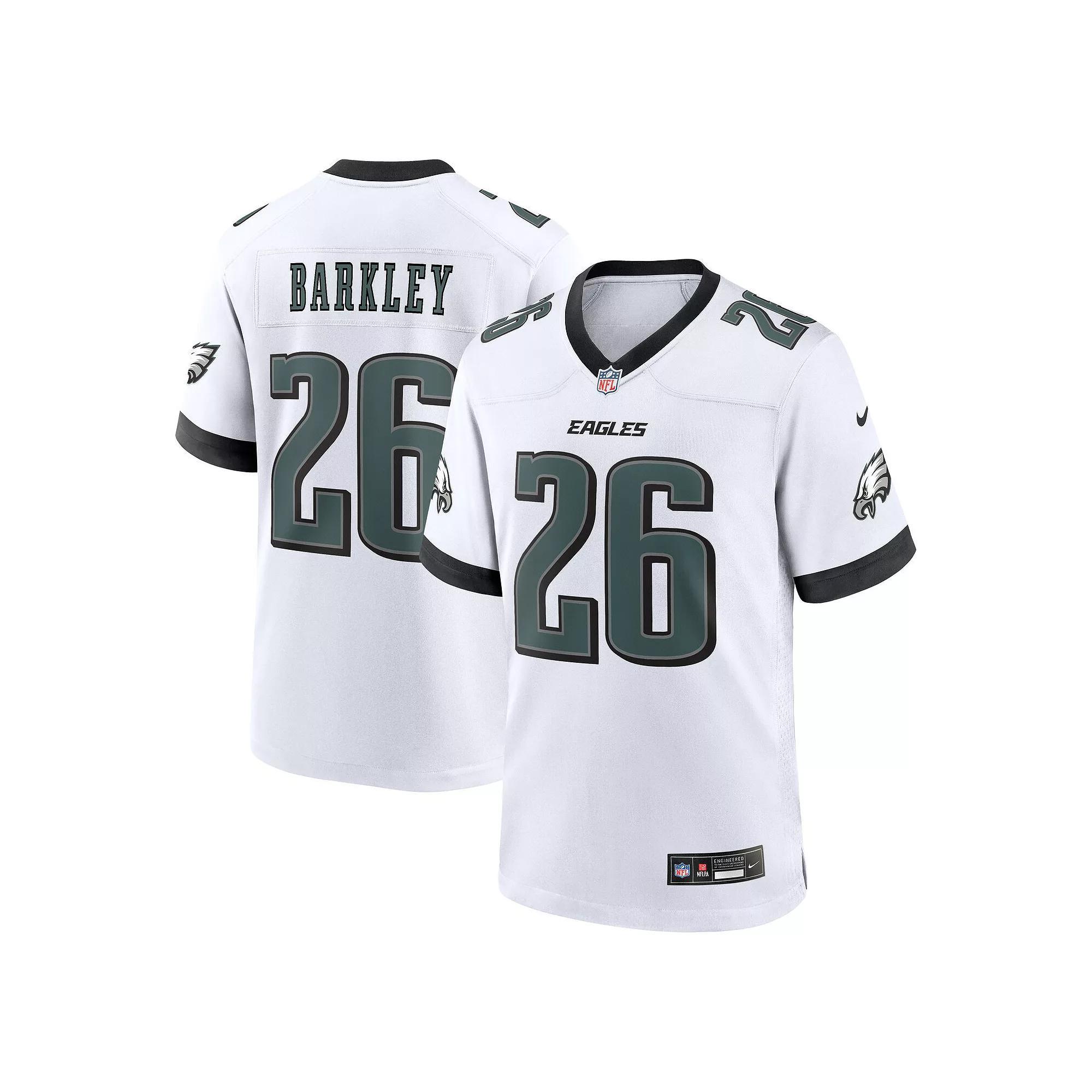 Men's Nike Saquon Barkley White Philadelphia Eagles White Game Jersey, Size: 2XL Product Image