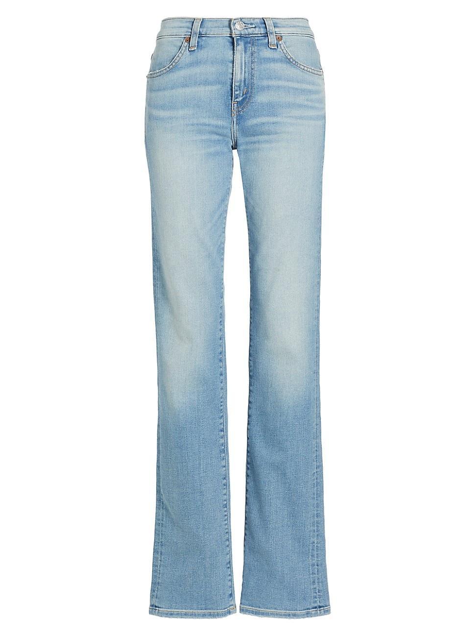 Womens Super Slim Stretch Straight-Leg Jeans Product Image