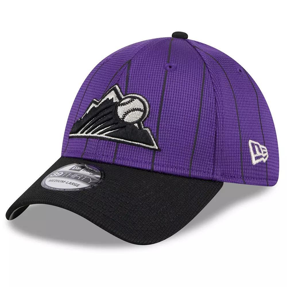 Men's New Era  Purple Colorado Rockies 2024 Batting Practice 39THIRTY Flex Hat, Size: Medium/Large Product Image