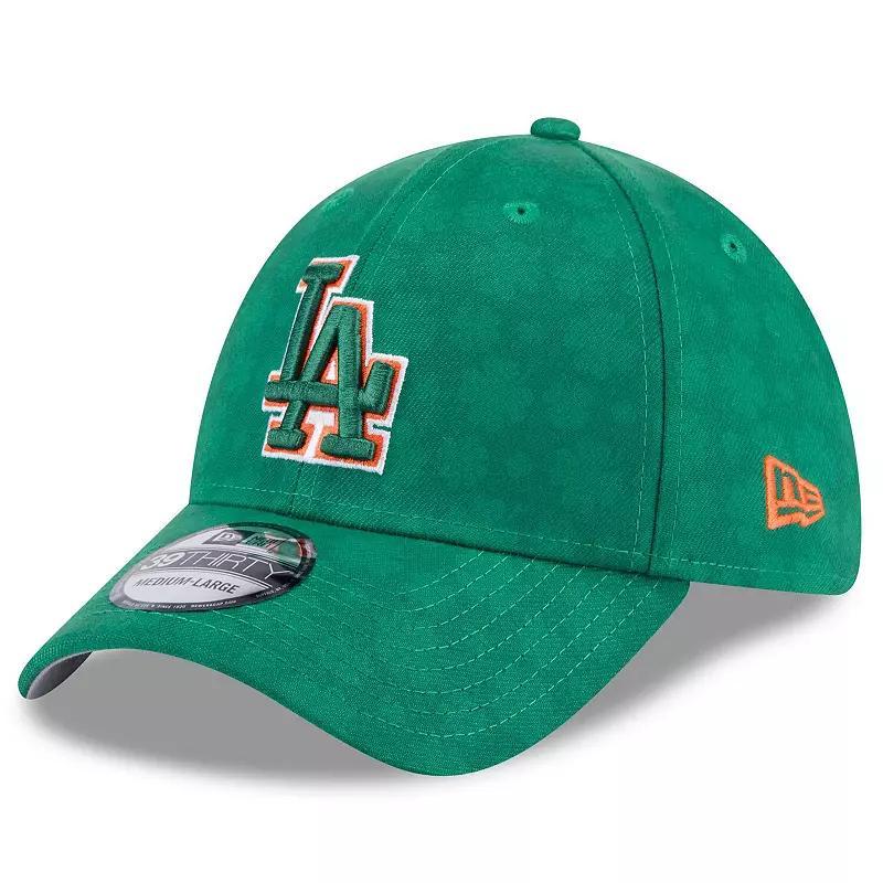 Mens New Era Kelly Los Angeles Dodgers St. Patricks Day 39THIRTY Flex Hat Product Image