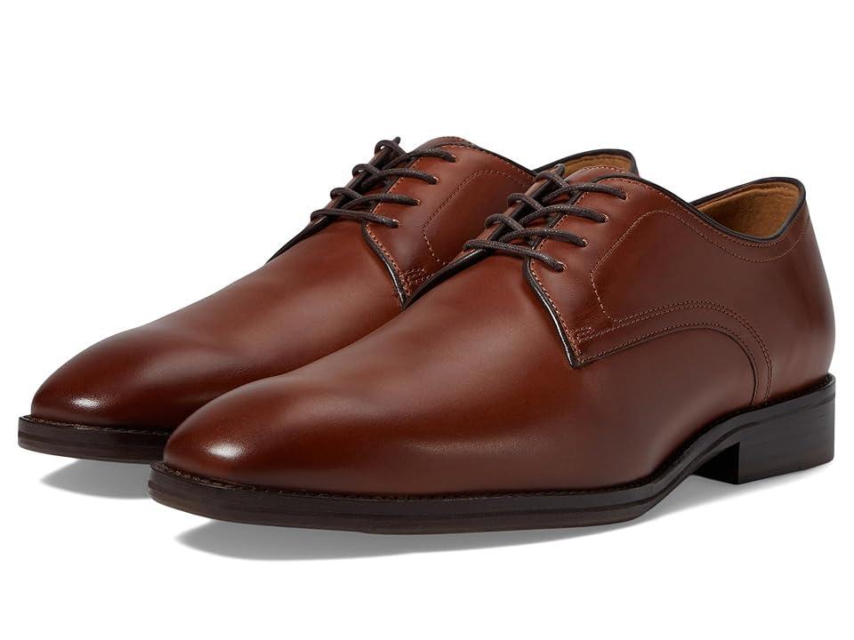 Johnston  Murphy Mens Sullivan Leather Plain Toe Lace Up Oxfords Product Image