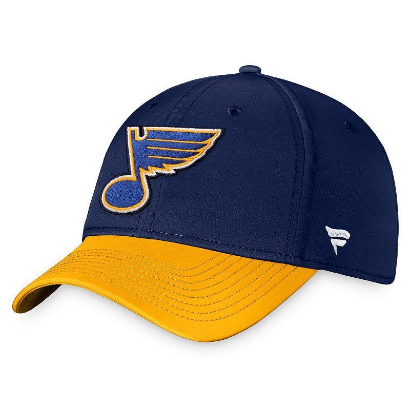 Men's Fanatics Branded Navy St. Louis Blues Core Primary Logo Flex Hat, Size: Medium/Large Product Image