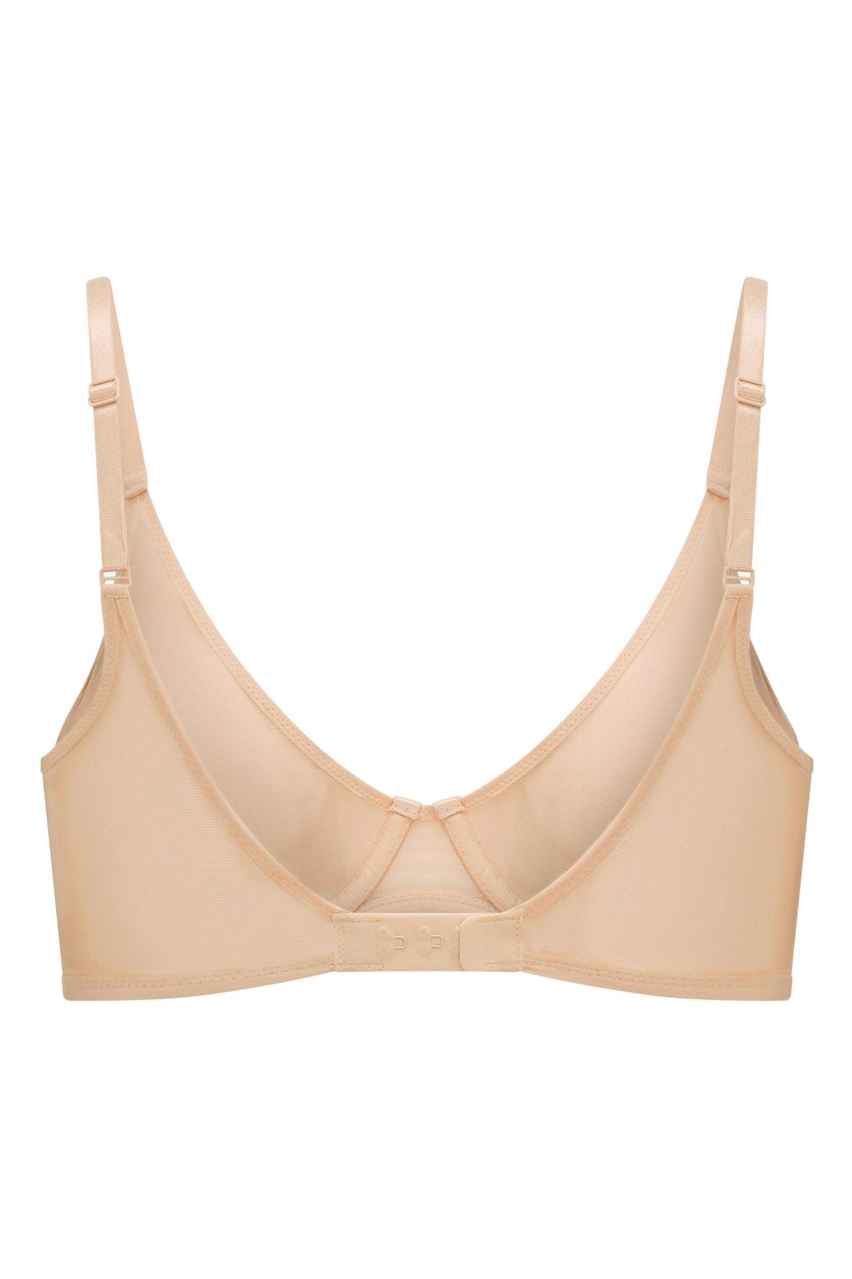 Soft Mesh Single Layer Underwired Bra in Beige Product Image