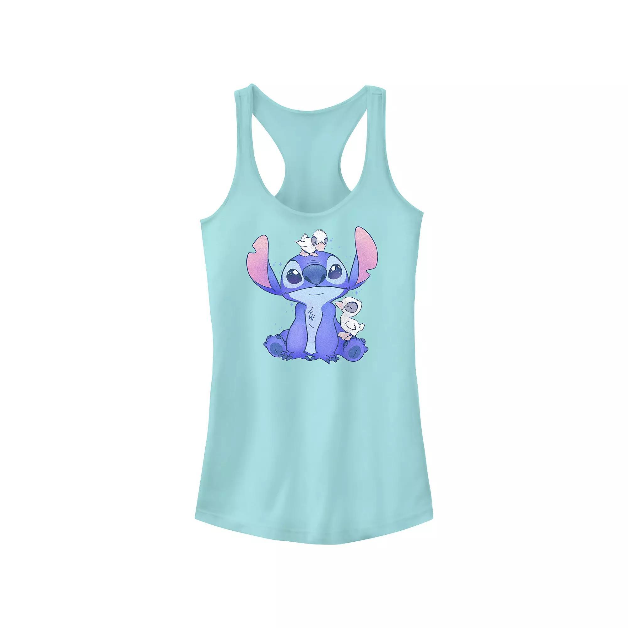 Disney's Lilo & Stitch Lucky Ducks Juniors' Racerback Tank Top, Girl's, Size: Small, Cancun Product Image