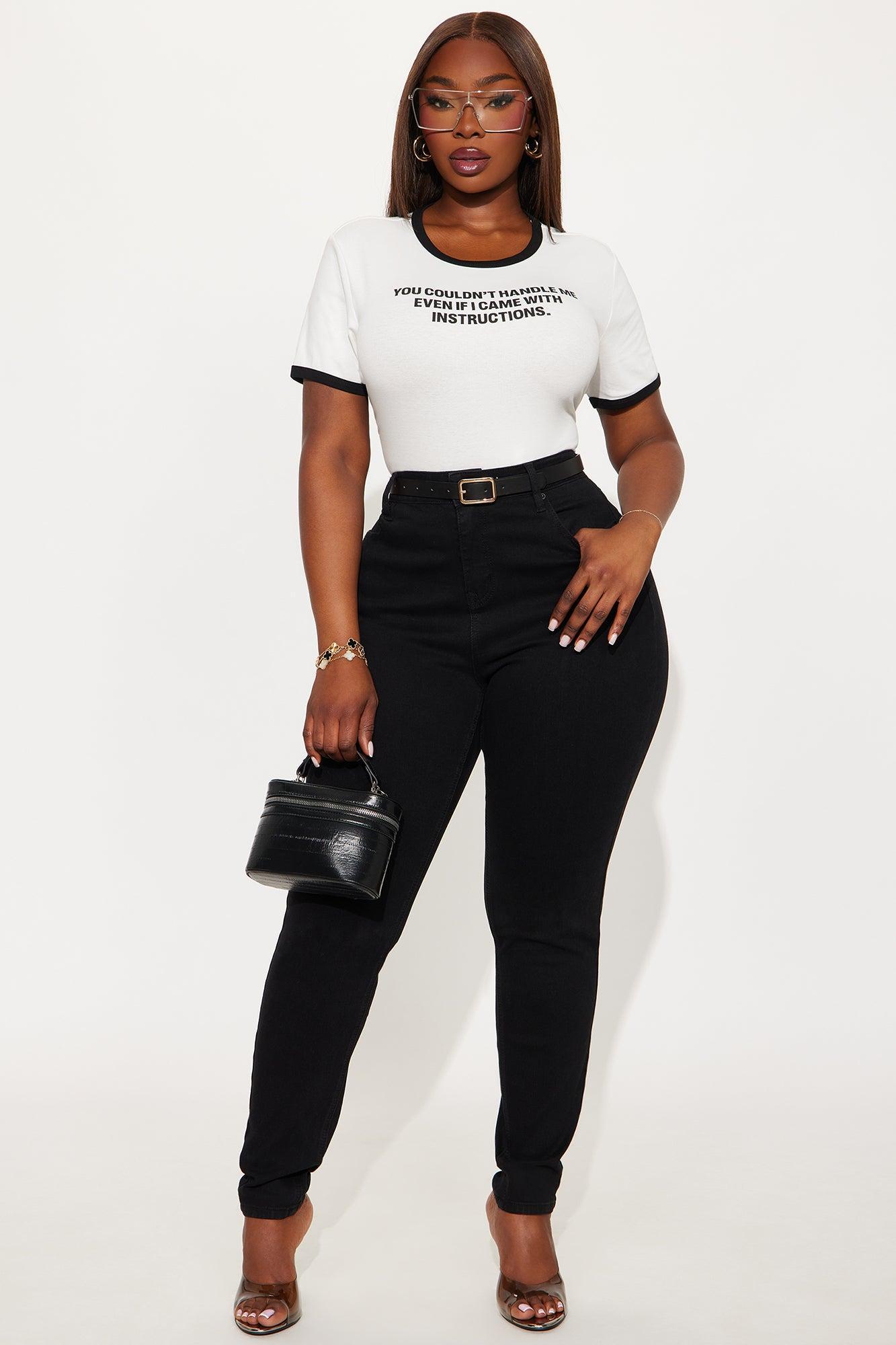 Tall Vibe Check Curvy Stretch Skinny Jeans - Black Female Product Image