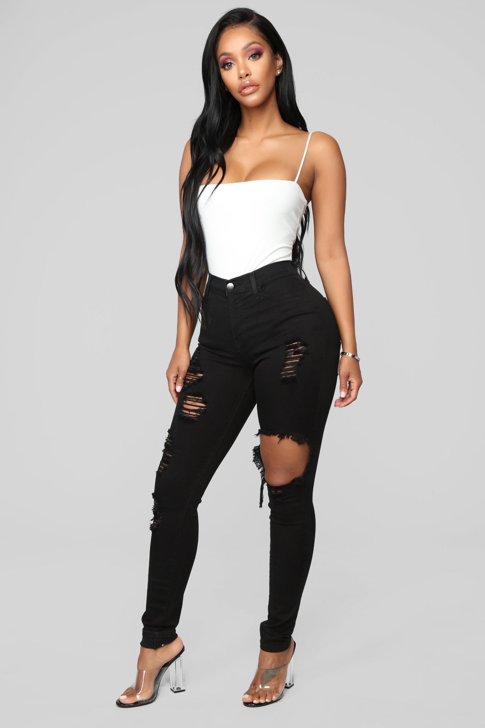 Glistening Jeans - Black Product Image