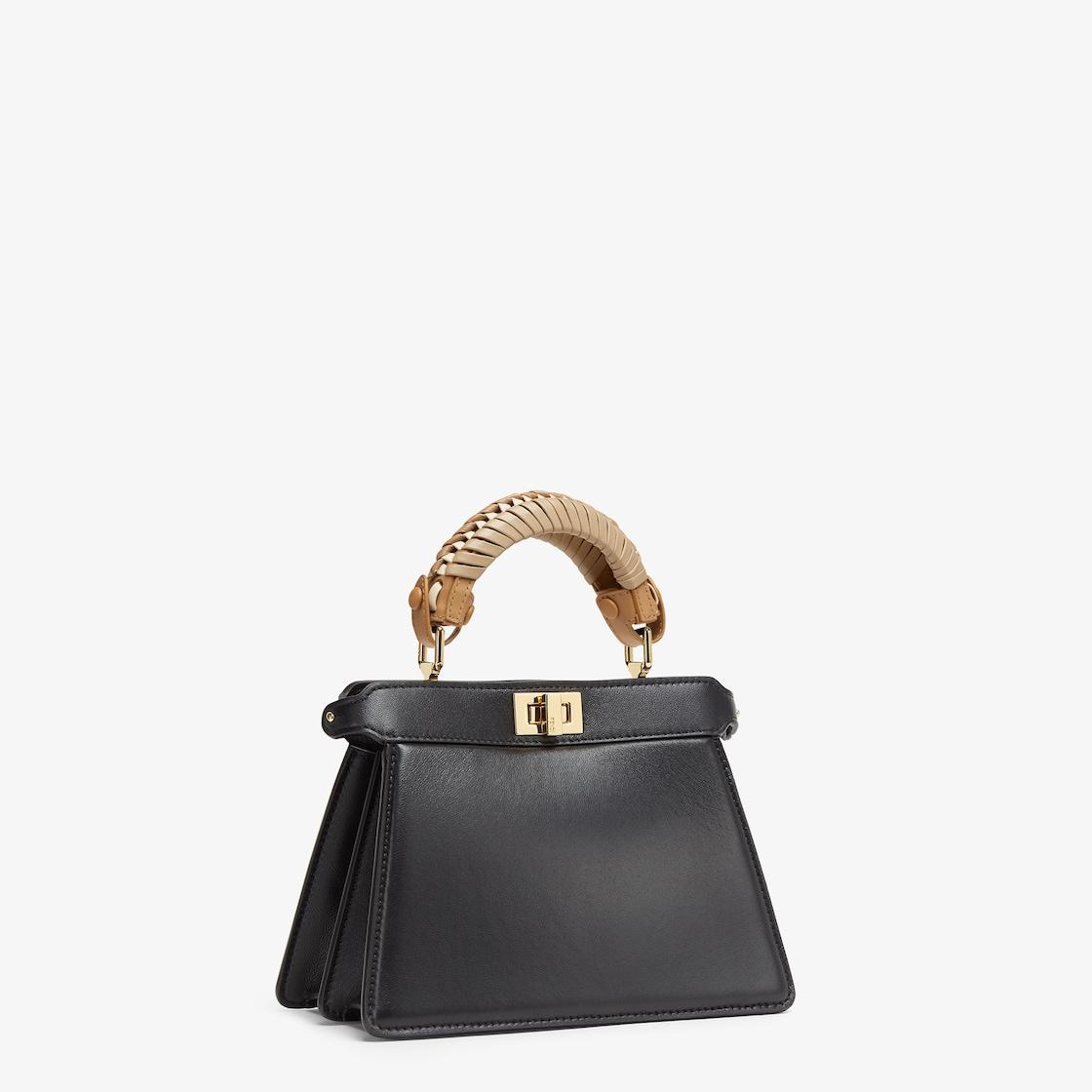 Peekaboo ISeeU PetiteBlack padded nappa leather bag Product Image