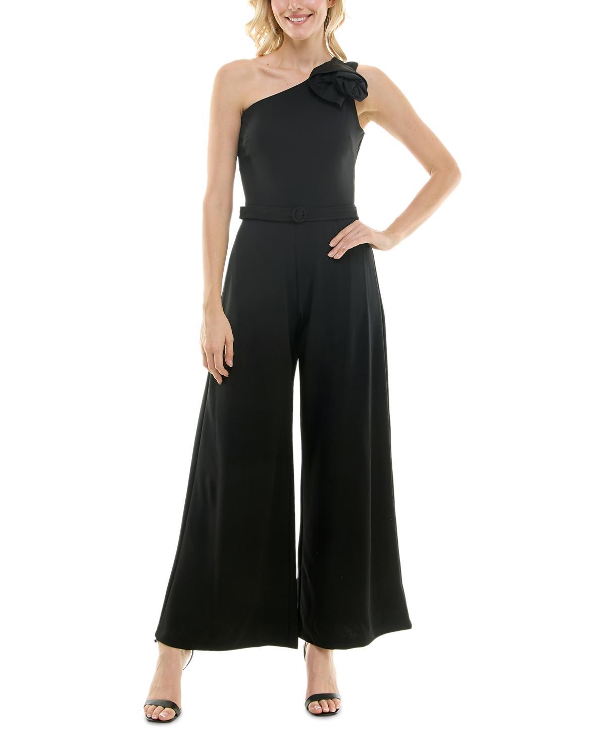 Women's Maison Tara One Shoulder Jumpsuit, Size: 14, Peony Product Image