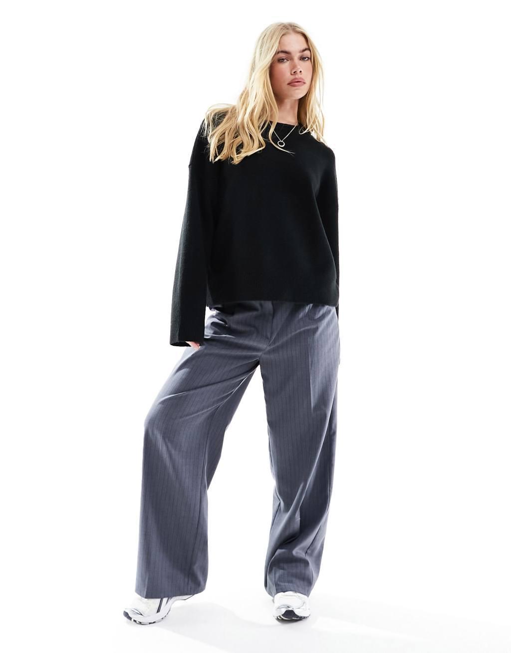 ASOS DESIGN boxy crew neck sweater Product Image