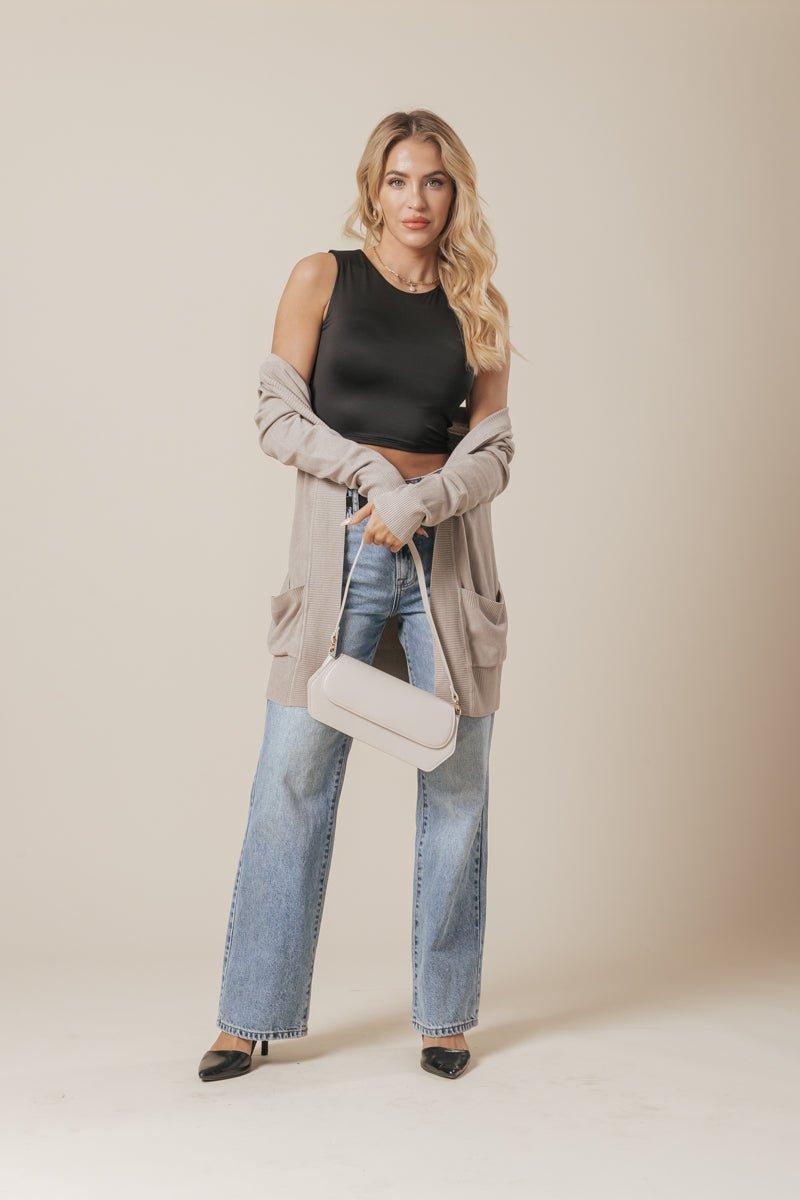 Round Neck Cropped Tank Top - FINAL SALE Female Product Image