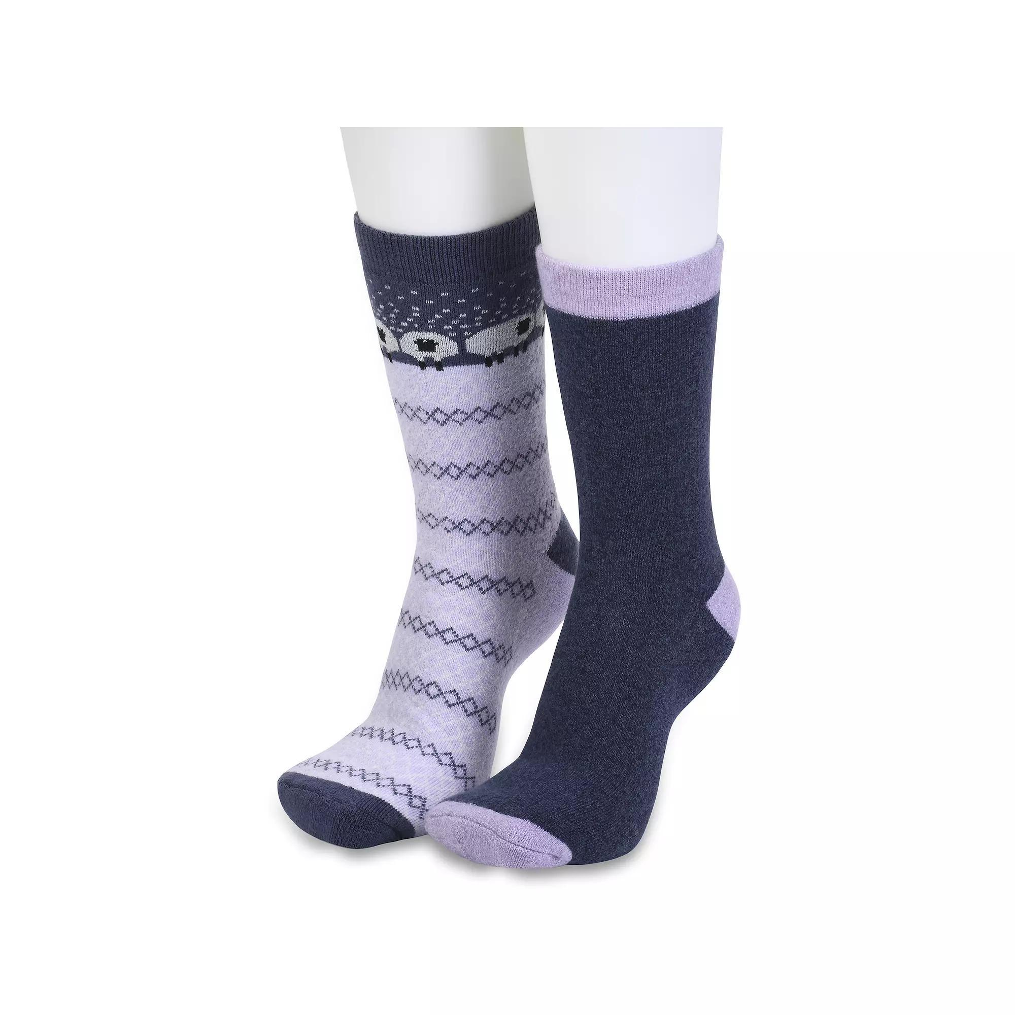 Women's GaaHuu 2 Pack Cushioned Thermal Socks, Purple Sheep Product Image