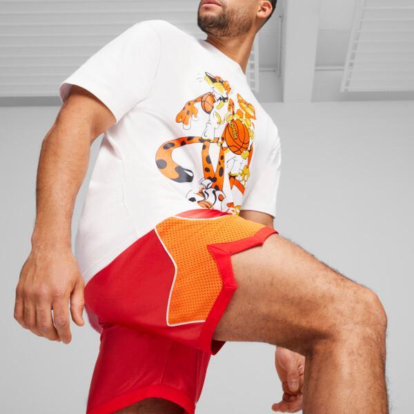 PUMA HOOPS x CHEETOSÂ® Men's Shorts in For All Time Red/Rickie Orange Product Image