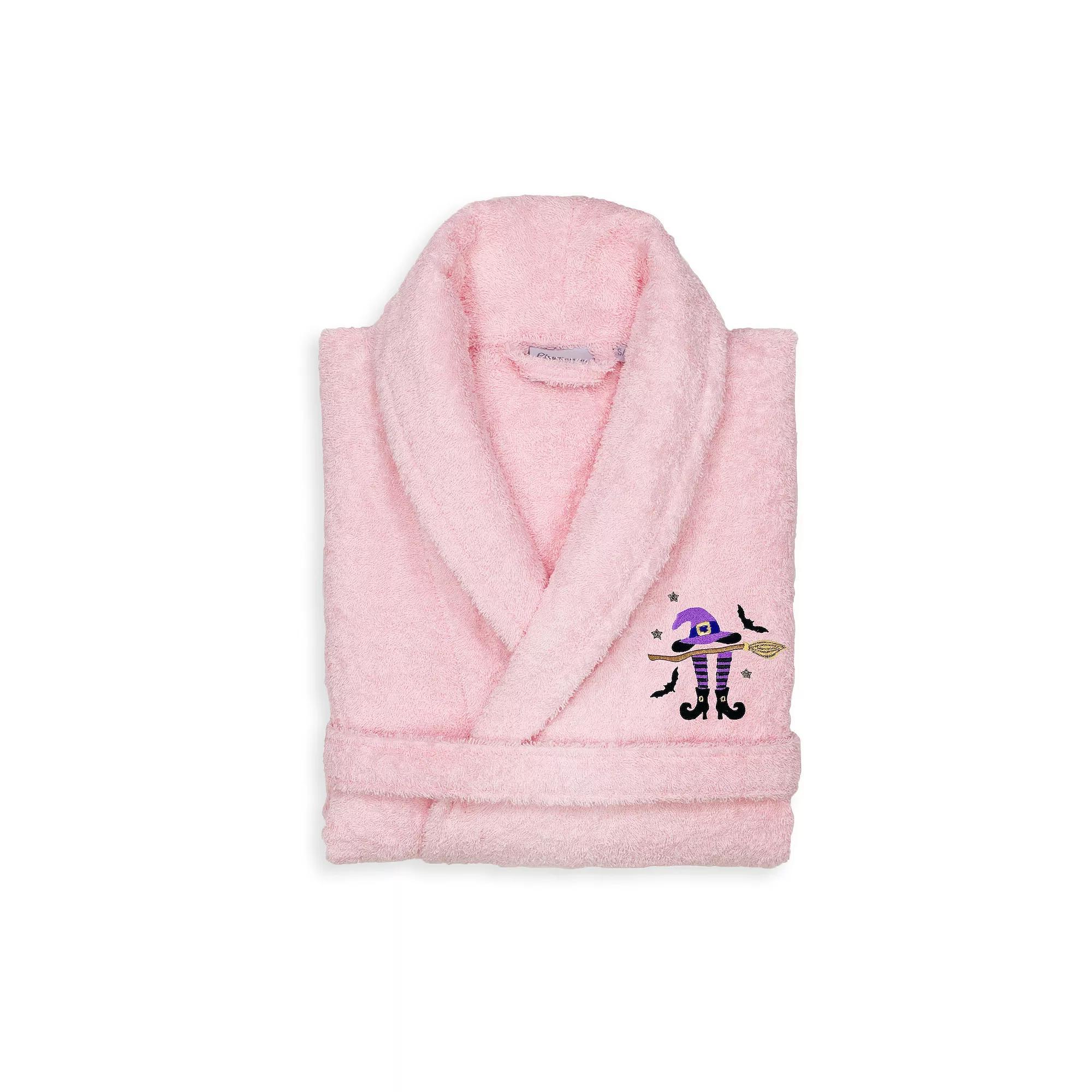 Linum Home Textiles Adult 100% Turkish Cotton Terry Embroidered Bath Robe - Hat-Broom-Legs, Womens Product Image