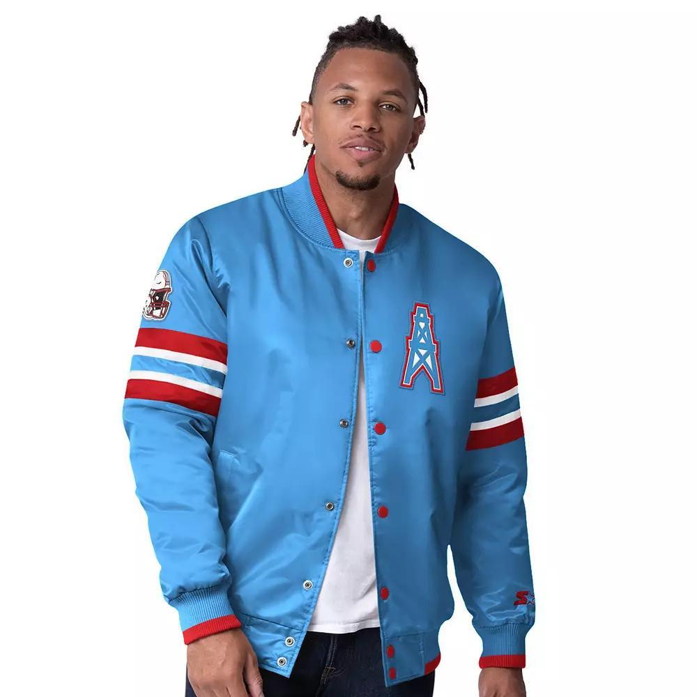 Men's Starter  Orange Tampa Bay Buccaneers Vintage Logo Scout I Full-Snap Varsity Jacket, Size: 2XL Product Image