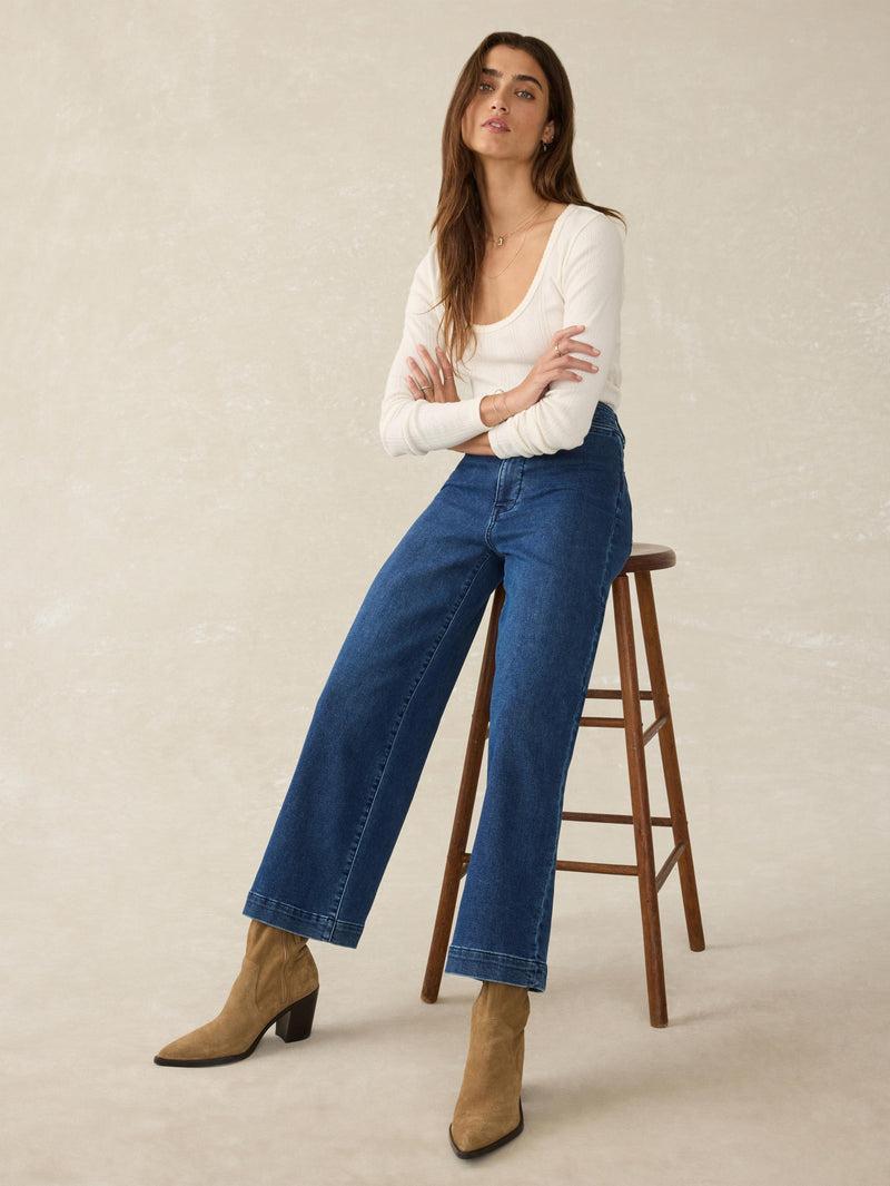 Stretch Terry Harbor Ankle Pant - Creekstone Wash Product Image