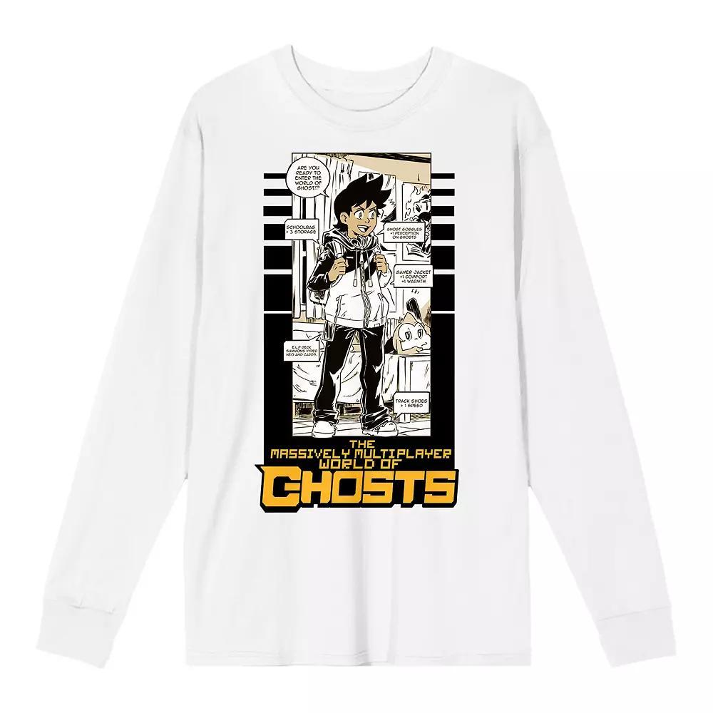 Men's Massively Multiplayer Gamer Long Sleeve Tee, Size: Medium, White Product Image