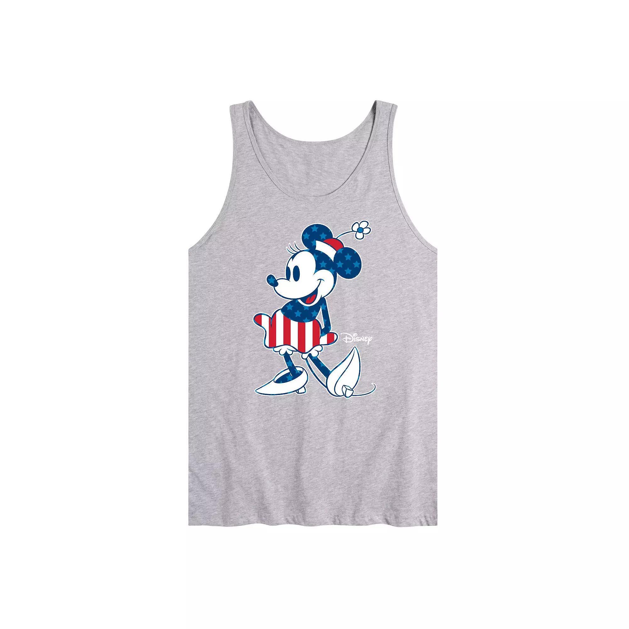 Disneys Minnie Mouse Mens Flag Tank Top Product Image