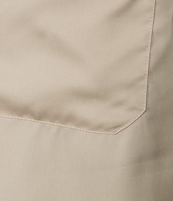 Murano Slim Fit Sateen Solid Long Sleeve Woven Camp Shirt Product Image