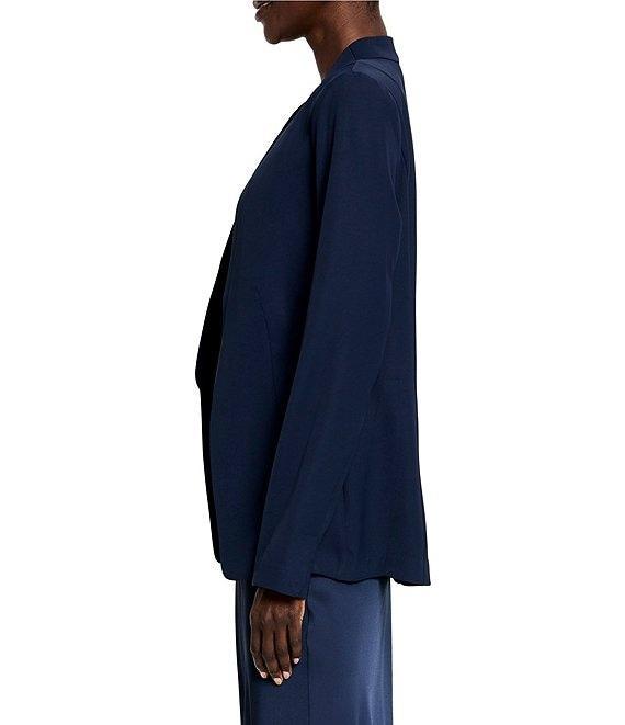NIC + ZOE Social Edit Woven Open Front Long Sleeve Blazer Product Image