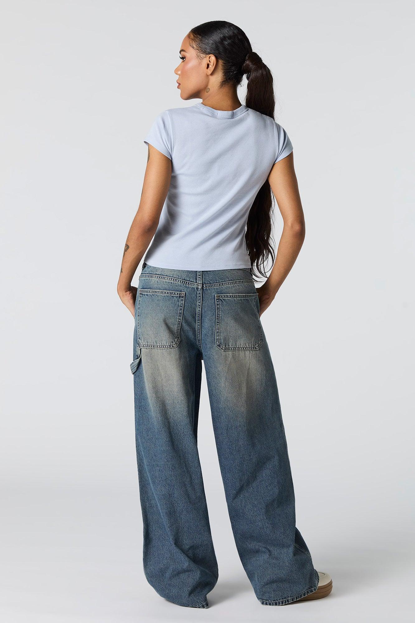 Oversized Wide Leg Carpenter Jean Female Product Image