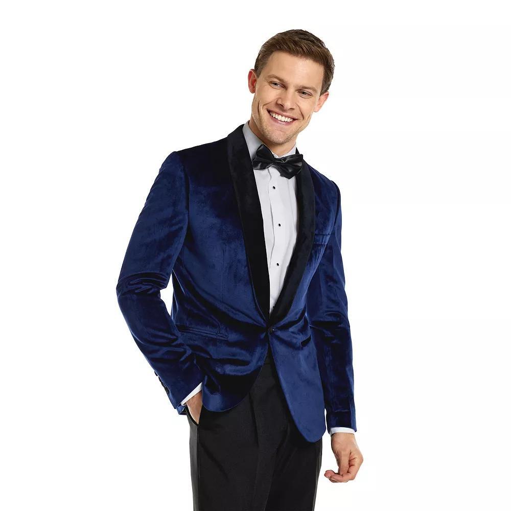 Men's OppoSuits Deluxe Novelty Modern-Fit Dinner Jacket Christmas Blazer, Size: 46 - Regular, Deep Blue Dinner Product Image
