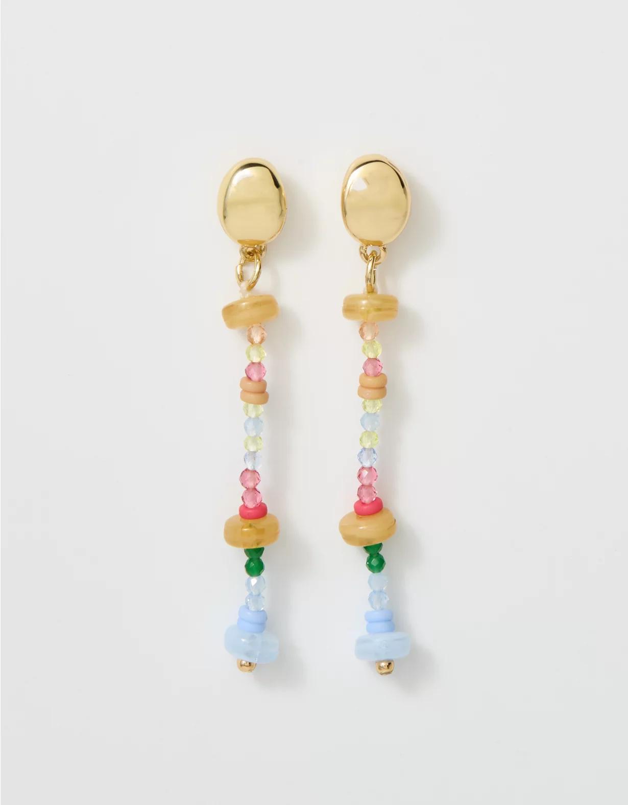 Aerie Multi Bead Dangle Earrings Product Image