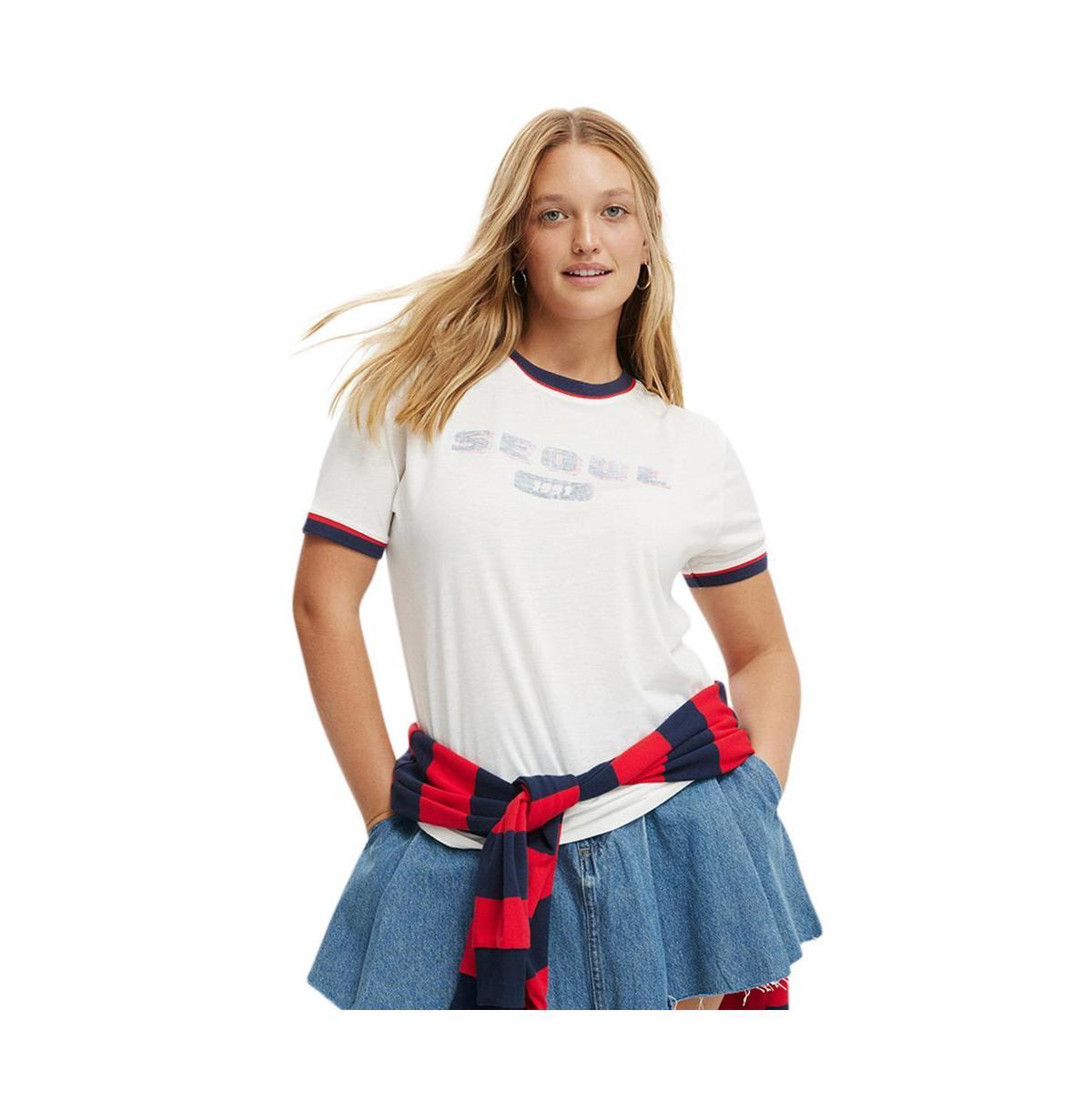 Cotton On Womens Regular Fit Graphic Tee - Los angeles/ Product Image