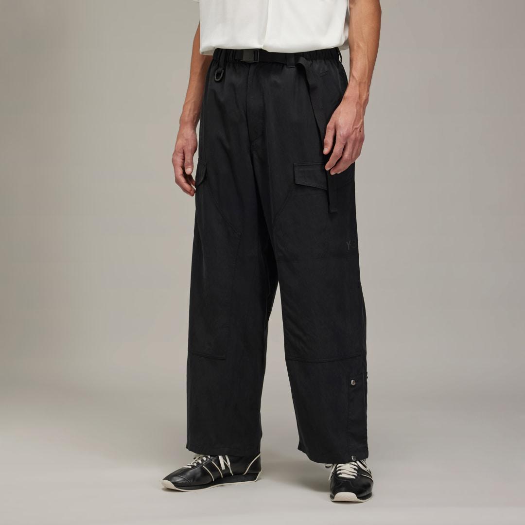 adidas Y-3 Washed Twill Pants Black L Mens Product Image