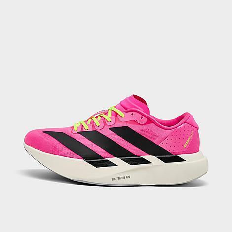 Womens adidas Adizero EVO SL Athletic Shoe - Wonder White / Cyber Metallic / Warm Vanilla Product Image