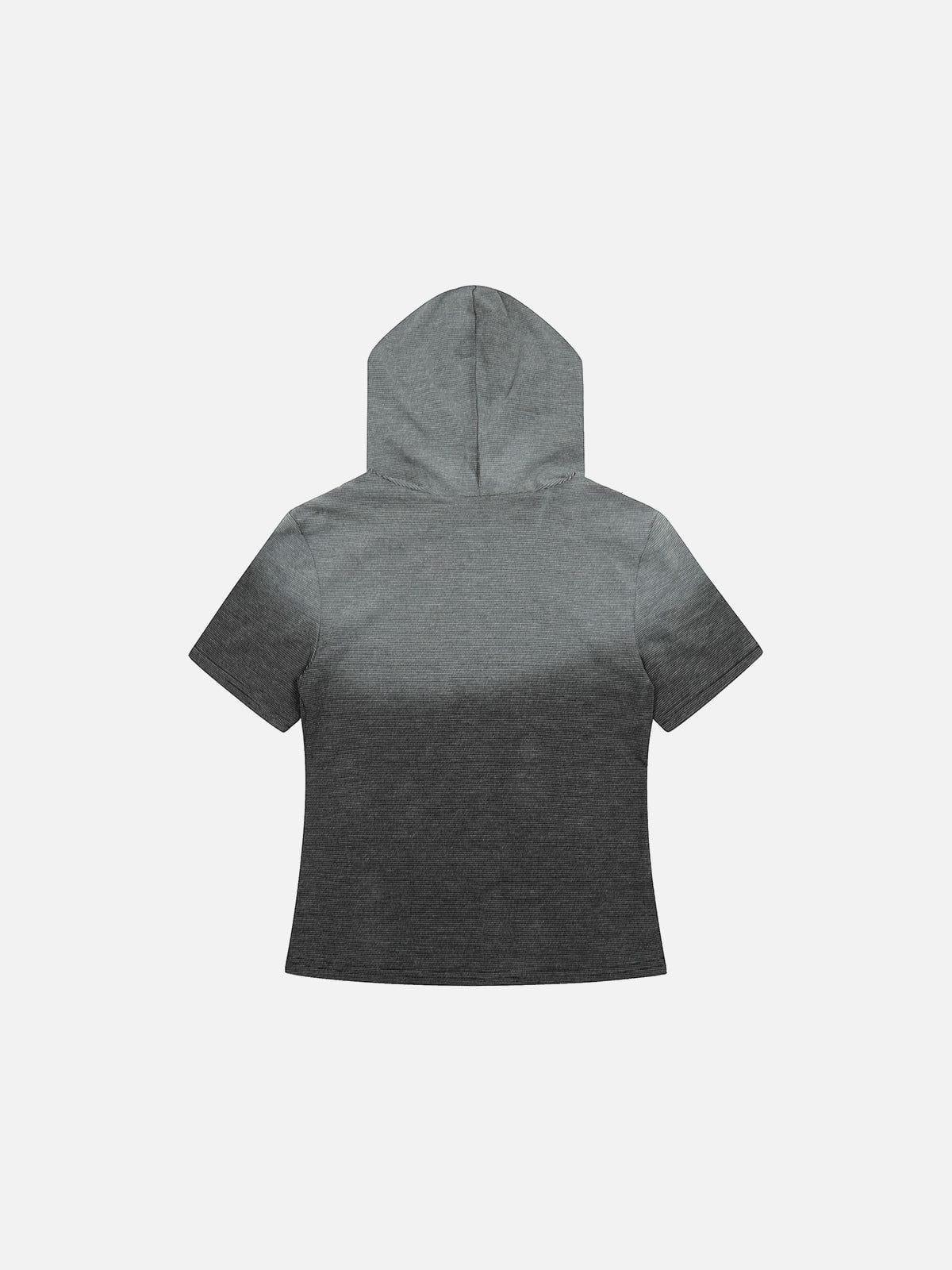 Aelfric Eden Gradient Washed Hooded Tee Female Product Image