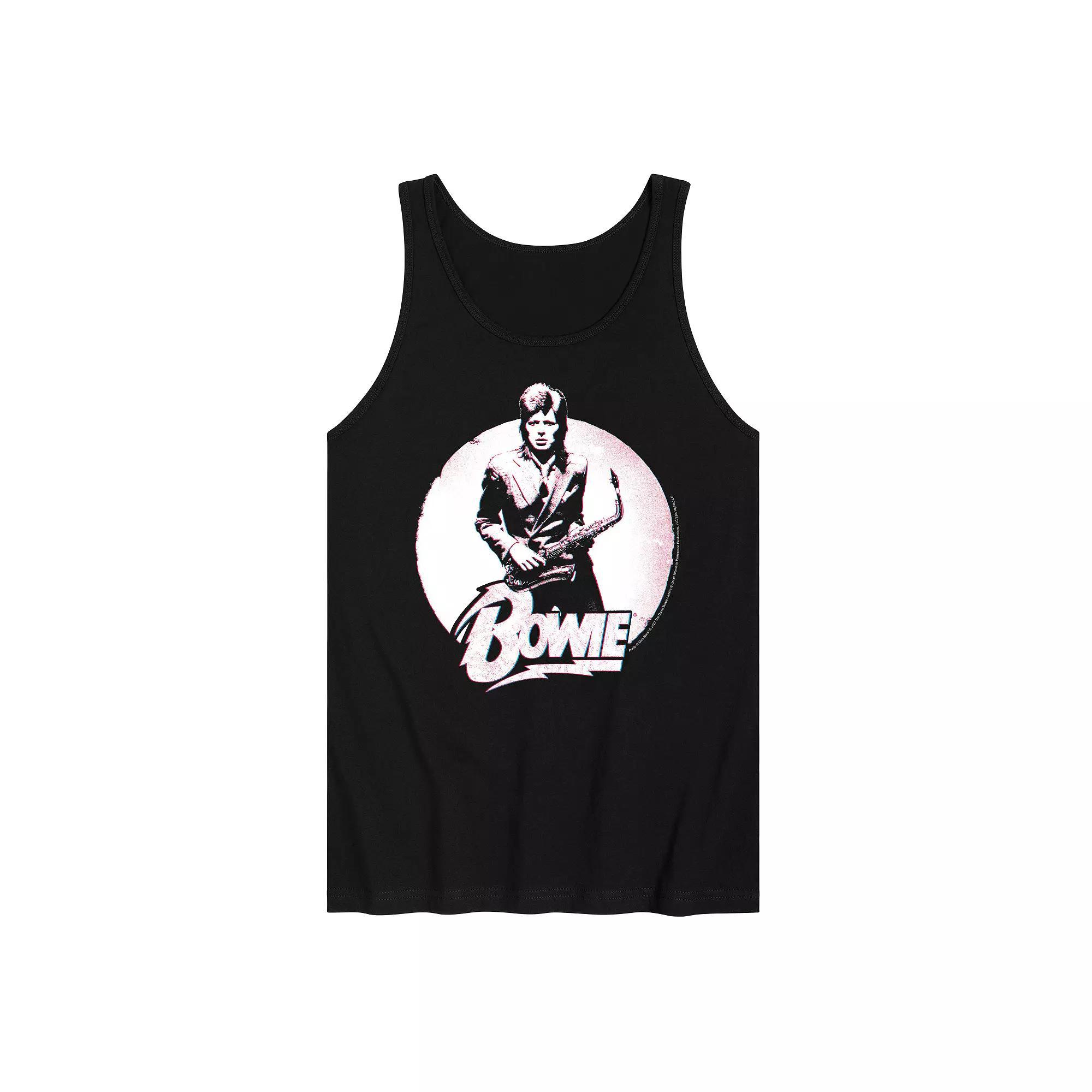 Mens David Bowie Distressed Tank Top Product Image