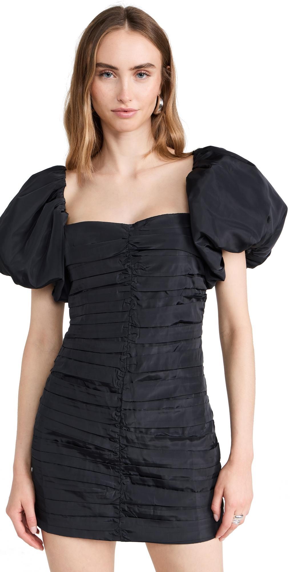 Womens Suzette Ruched Puff-Sleeve Minidress Product Image
