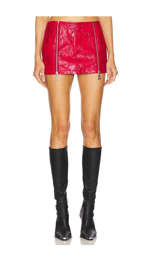 Mini Skirt With K Zipper Kim Shui Product Image