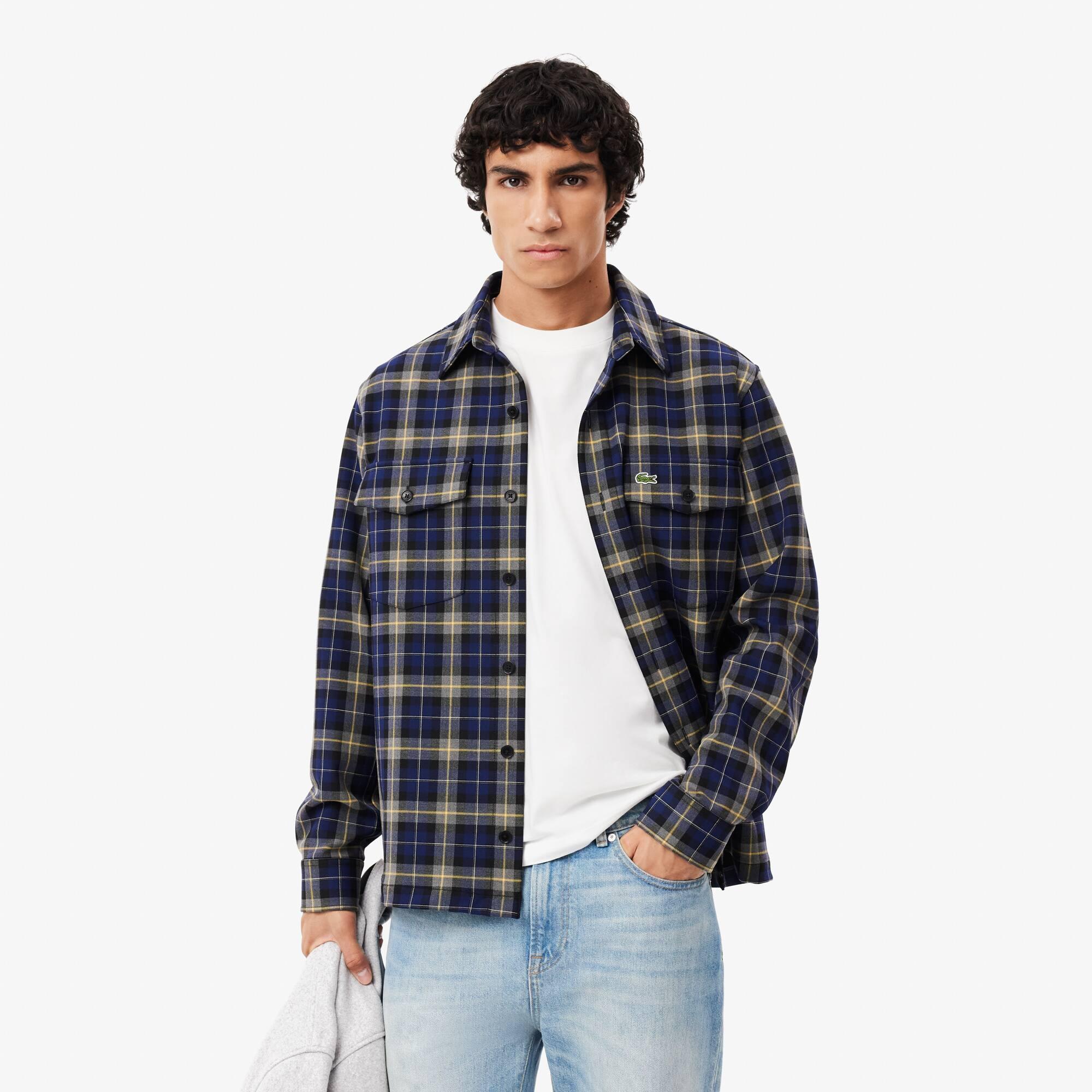 Men's Oversized Checkered Overshirt Product Image