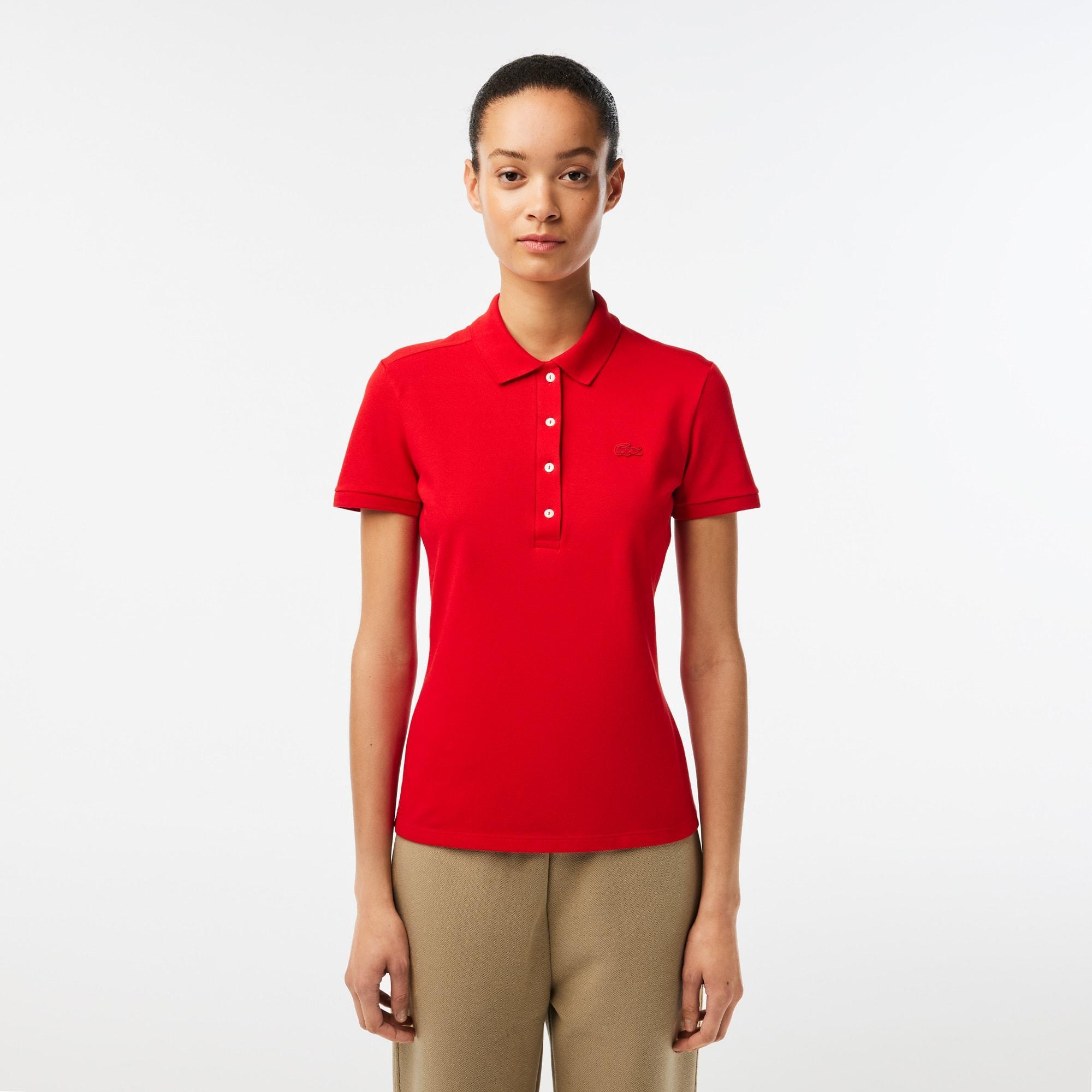 Women's L.12.D Slim Fit Stretch Mini Piqué Polo Product Image